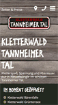Mobile Screenshot of kletterwald-tannheimertal.de