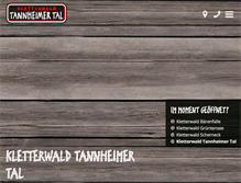Tablet Screenshot of kletterwald-tannheimertal.de